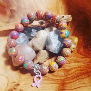 Breast cancer awareness bracelet
